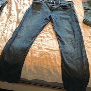 Men’s Lucky Brand 221 jeans- size 36 waist and 34 inseam. Straight fit. Med wash